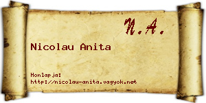 Nicolau Anita névjegykártya
